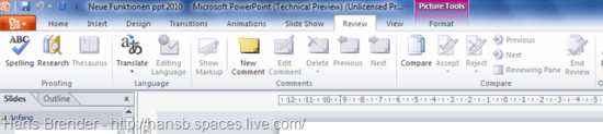 Vergleichen in PowerPoint 2010