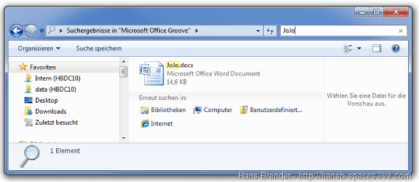 Such Fenster (Search Federation)