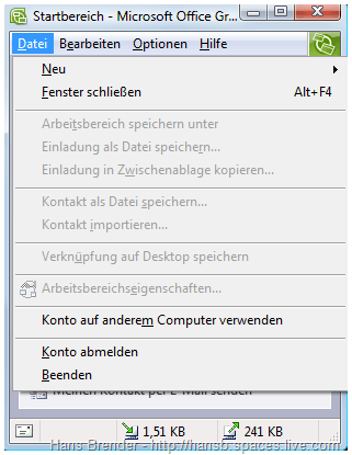 Sichern der Konto Informationen