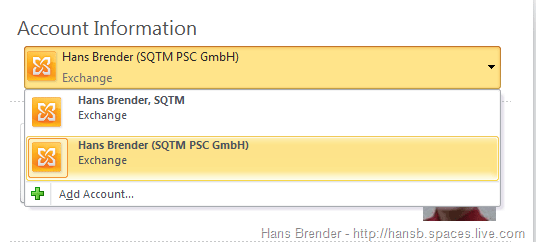 Outlook 2010: 2 verschiedene Exchnage Organisationen in einem Profil Outlook 2010: 2 verschiedene Exchnage Organisationen in einem Profil