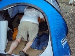 Was im Zelt ist, muss raus