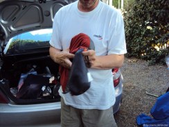 zuerst werden die Kopfkissen ...