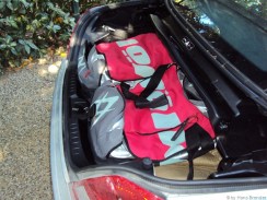 so, Taschen sind verstaut.