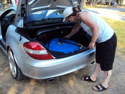 Endlich sind wir beim Zelt angekommen.