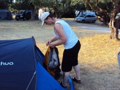 und ab ins "Schlafzimmer"...