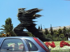 Kunst am Rand der Strassen von Athen