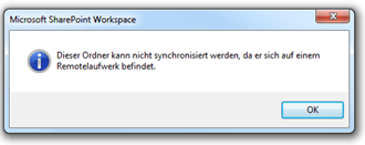 SharePoint Workspace 2010: Remotelaufwerk