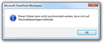 SharePoint Workspace 2010: Wechseldatenträger