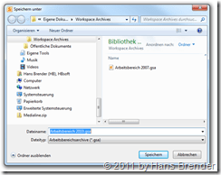 Standardverzeichnis Archiv SharePoint Workspace 2010