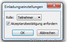 SharePoint Workspace 2010: Einladungseinstellungen