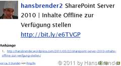 identi.ca  Eintrag von twitterlive via ping.fm