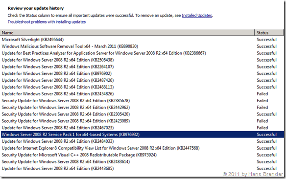 Update Historie für SCVMM 2012 Beta (fertige VHD)