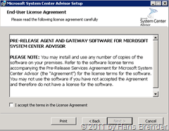 Endbenutzerlizenzbestimmungen beim System Center  Advisor