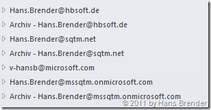 Outlook 2010: neues Konto und Archiv wurde dem Outlook-Profil hinzugefügt