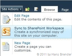 Synchronisation von Dokumenten auf SharePoint Server 2010
