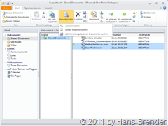 lokale Kopie verwerfen in SharePoint Workspace 2010
