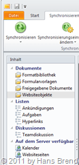 Synchronisation in SharePoint Workspace 2010