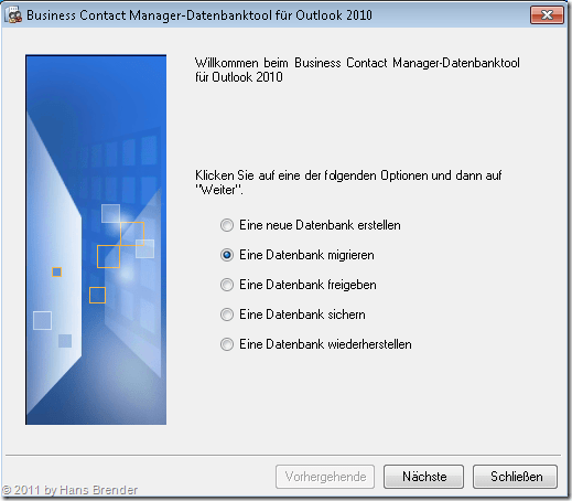 Migration einer BMC 2007 Datenbank auf BMC 2010