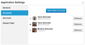 Account Zuweisung in TweetDeck 1.3