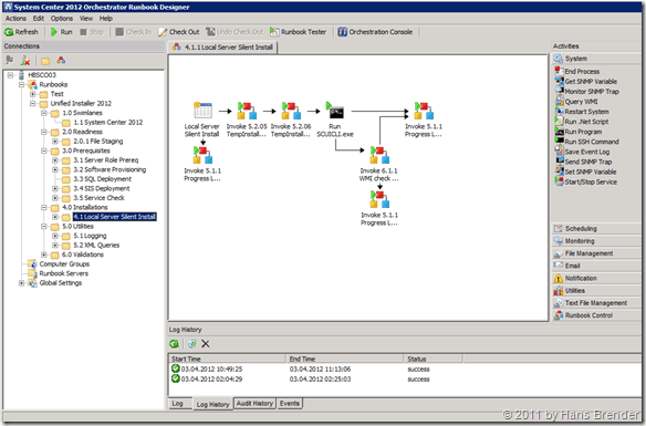 System Center 2012 Orchestrator: Runbook Designer
