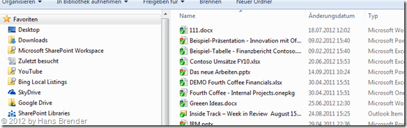 die ersten Dokumente sind bereits synchronisiert
