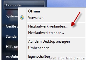 Netzwerklaufwerk verbinden
