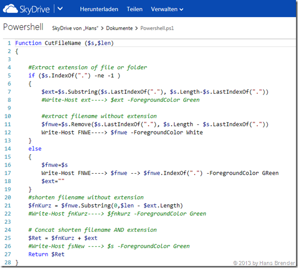 HTML5 Editor in SkyDrive.com