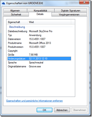 Groove.exe, SkyDrive Pro, KB 2817495