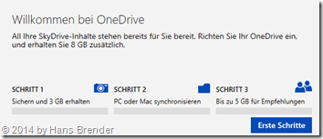 3 Schritte zu OneDrive