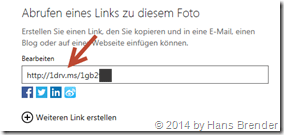 OneDrive, SkyDrive, Link kürzen