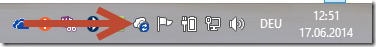 wrong OneDrive Icon in the info tray