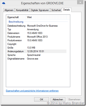Groove.exe  aus dem September-Patch