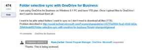OneDrive, UserVoice, Funktionen für das nächste Windows, nextGen Sync