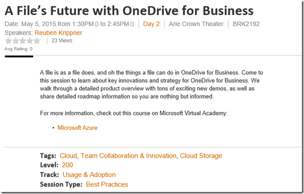 A File’sFuture with OneDrive for Business