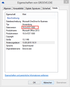 OneDrive for Business, Groove.exe