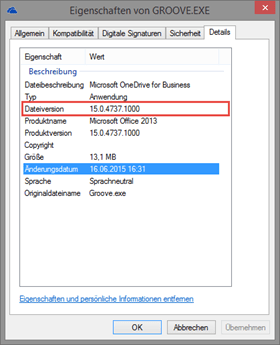 OneDrive for Business, Groove.exe