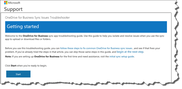 OneDrive for Business Troubleshoter