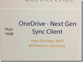 European SharePoint Conference, Next Generation Sync Client, NGSC, OneDrive, OneDrive for Business
