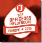 Top Office 365 Influencers Europe 2015 Top Office 365 Influencers Europe 2015
