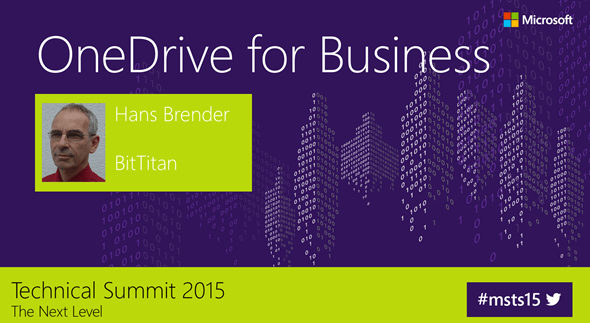 OneDrive for Business, Next Generation Sync Client, Microsoft Technical Summit 2015, Darmstadt