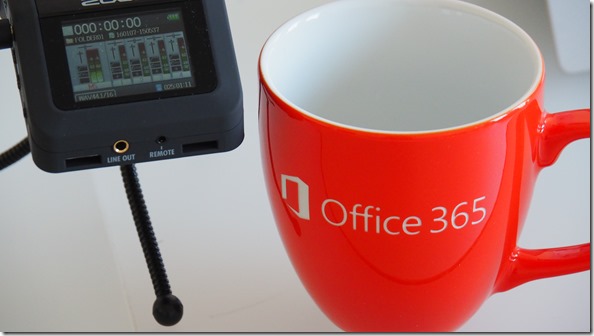 unsere neuen Kaffee-Tassen, danke an Microsoft