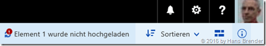 Fehlermeldung im Browser