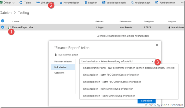 Feigeben einer einzelnen  Datei