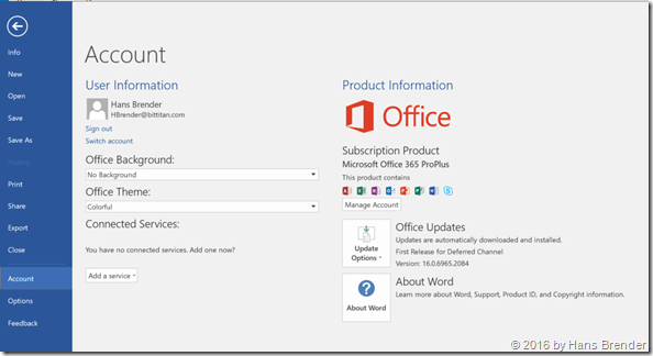 Word: Connected to Connected Services