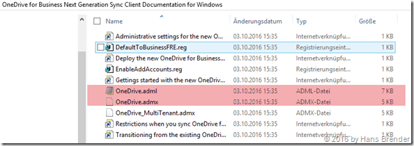 Next Generation Sync Client: OneDrive Bereitstellungspaket 
