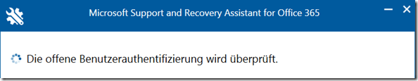 SARA: Benutzerauthentifizierung wird geprüft