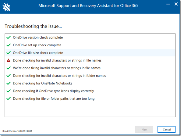 SARA: Zusammenfassung aller Überprüfungen