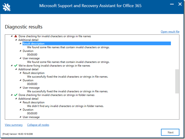 SARA: Auflistung im Detail III