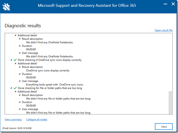 SARA: Auflistung im Detail V
