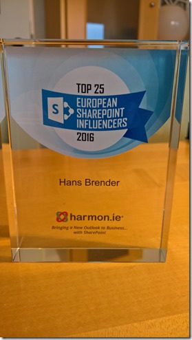 Top 25 European SharePoint Influencers 2016